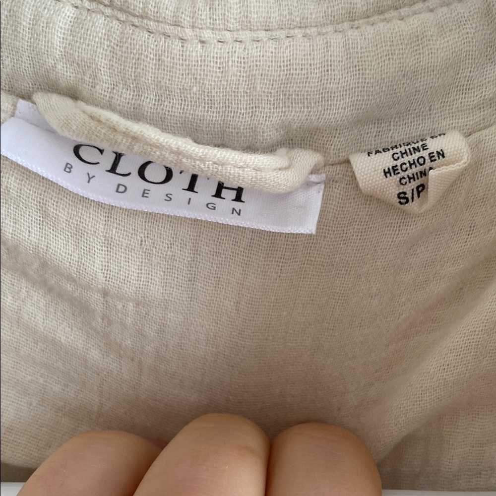 Cream Quilted Spring/Fall Jacket - Picture 3 of 5